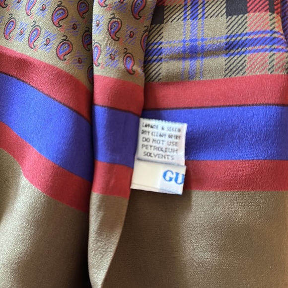 Gucci 100% Silk Plaid & Paisley Scarf - Picture 9 of 10